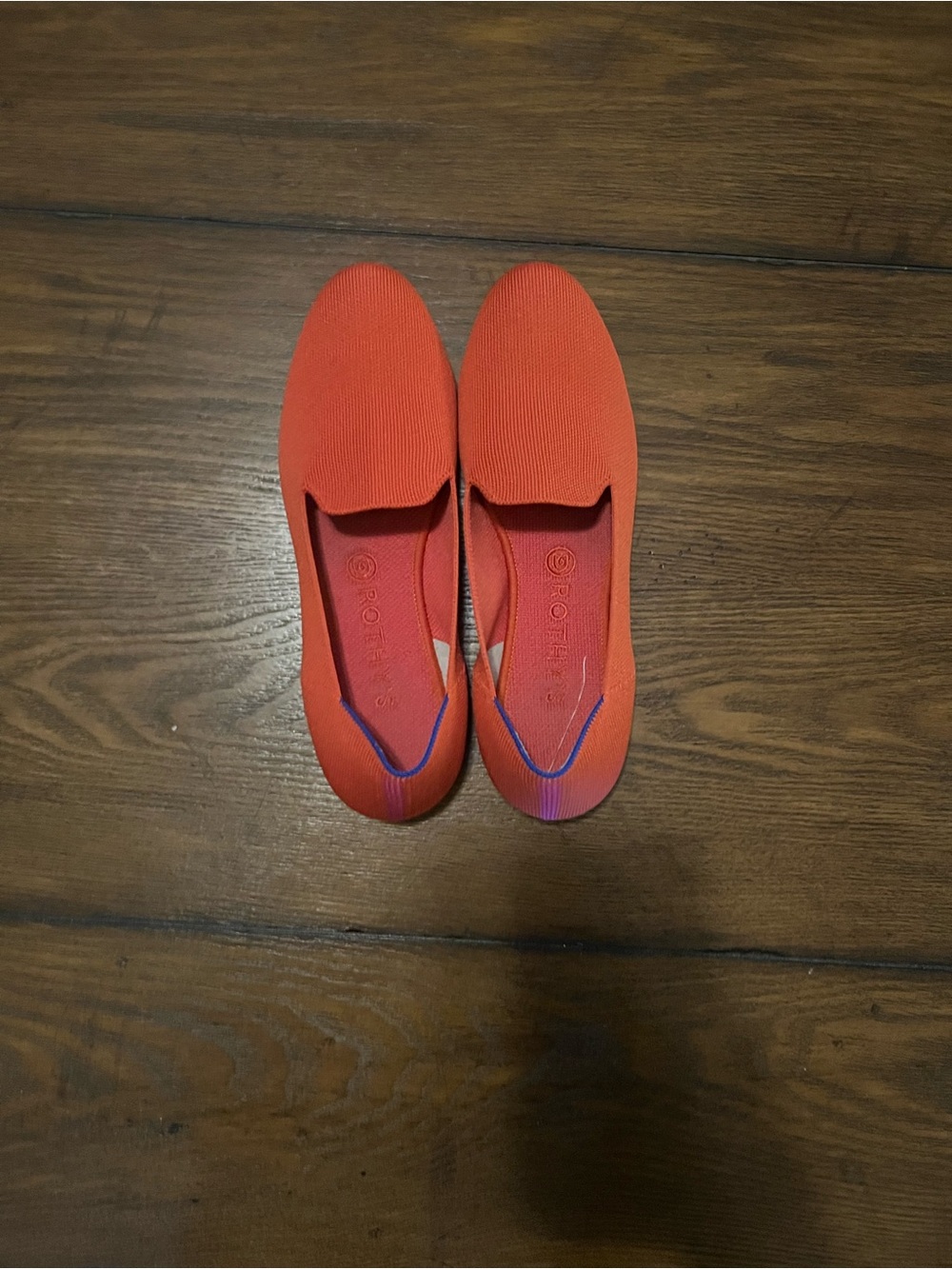 Comfort Knit Slip-On Loafers in Orange